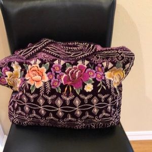 Johnny Was velvet tote
